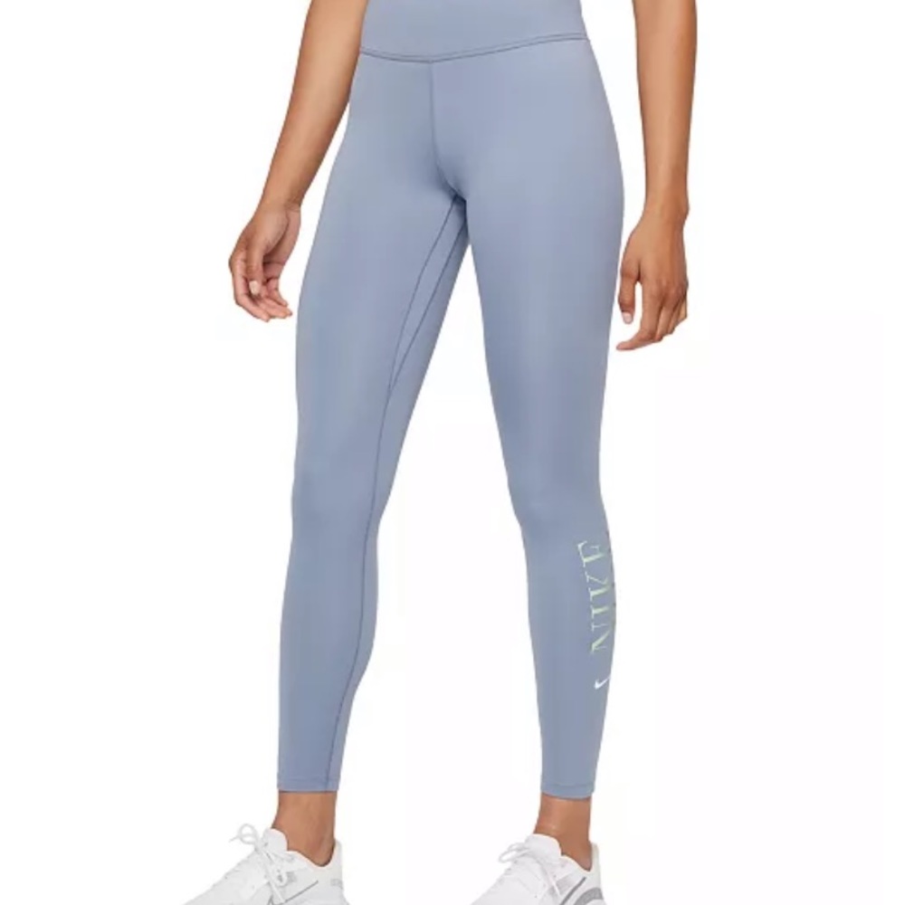 Nike | Dri-fit leggings in dusty blue. NWOT